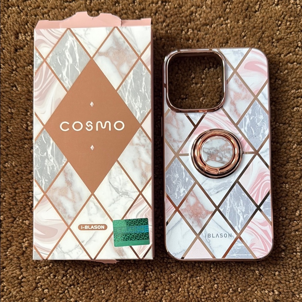Cosmo Pink Marble Phone Case